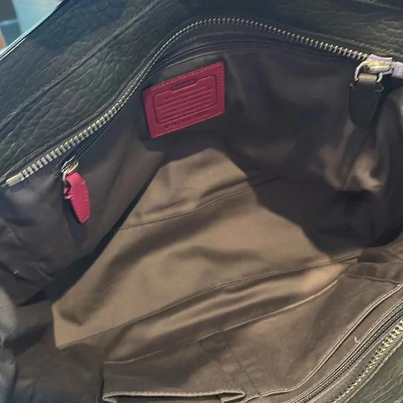 Coach satchel  graphite black berry pebbled leather 19926 Legacy Candace - Picture 9 of 14